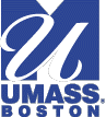 A picture of the U Mass Boston logo + link to the UMB home page. 
